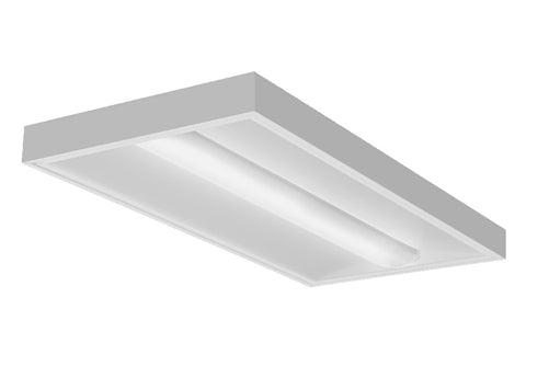 Lithonia 2BLTX4 48L ADSM EZ1 LP835 2'x4' LED Surface Mount, 4800 Lumens, Curved Smooth Diffuser, 120-277V, eldoLED Dims to 1%, 82 CRI, 3500K