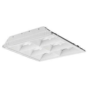 Lithonia 2ESL2 20L MVOLT EZ1 LP830 2'x2' Loiuevered LED Troffer, 2000 Lumens, 120-277V, eldoLED Dims to 1%, 0-10V, 80 CRI, 3000K
