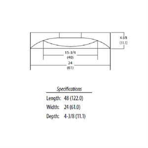 Lithonia 2FSL4 40L EZ1 EL14L LP835 2x4 LED Recessed Troffer 4327 Lumens 33 Watt 3500K Battery Backup