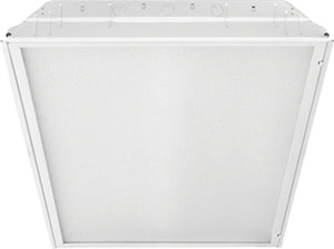 Lithonia 2GTL 2 40L FW A12125 EZ1 LP850 2'x2' LED Recessed Troffer, 4000 Lumens, Flush White Aluminum Door, 0.0125" Frosted Acrylic Lens, 120-277V, eldo Dims to 1%, 5000K