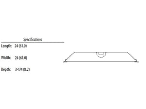 Lithonia 2GTL2 3700LM LP840 2x2 LED Recessed Troffer 3555 Lumens 35 Watt 4000K