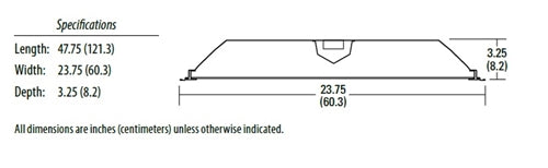 Lithonia 2GTL4 5000LM E10W LP840 2'x4' Wide LED Recessed Troffer, 5000 Lumens, Flush Steel White Door, 120-277V, 4000K, White