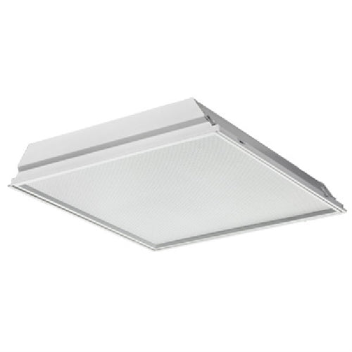 Lithonia 2TL2 40L FW A12 EZ1 E10WLCP LP8404000 Lumens, Flush Aluminum White Door, #12 Pattern Acrylic Lens, eldoLED Dims to 1%, EM Self-Diagnostic Battery Pack, 4000K Color Temperature