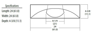 Lithonia 2VTL2 33L ADP GZ1 LP840 2'x2' Volumetric LED Recessed Troffer, 3000 Lumens, Curved Linear Prism Diffuser, 120-277V, Dims to 1%, 80 CRI, 4000K
