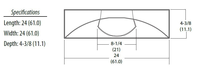 Lithonia 2VTL2 33L ADP GZ10 LP840 2'x2' Volumetric LED Recessed Troffer, 3000 Lumens, Curved Linear Prism Diffuser, 120-277V, Dims to 10%, 80 CRI, 4000K