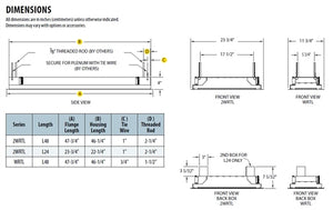 Lithonia 2WRTL F L24 7000LM OAW AFL MVOLT GZ1 30K 80CRI DWHXD 2' Wide LED Wet Location Troffer, Flange Trim, 24" Length, 7000 Lumens, Overlap White Door Frame, Acrylic Frosted Diff, 120-277V, 0-10V Dimming, 3000K, 80 CRI, Super Durable White Finish