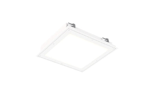 Lithonia 2WRTL G L48 5000LM IAW AFL MD MVOLT EZ1 35K 80CRI WH 2' Wide LED Wet Location Troffer, Grid Trim, 48" Length, 5000 Lumens, Inset Aluminum, Medium Dist, 120-277V, eldoLED 0-10V, 3500K, 80 CRI, White