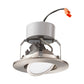 Lithonia 4G1BN LED 27K 90CRI M6 480 Lumens 4 inch LED Recessed Downlight, 8 Watts, 2700K, 90 CRI, Brushed Nickel, 50 Watt Equal, Less Medium Base Socket Adapter
