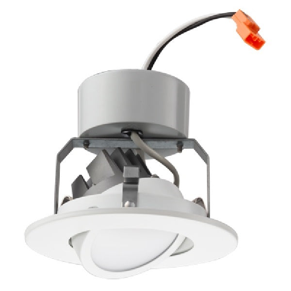 Lithonia 4G1MB LED 435 Lumens 4 inch LED Recessed Downlight, 8 Watts, 3000K, 80 CRI, Matte Black, Less Medium Base Socket Adapter