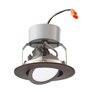 Lithonia 6G1ORB LED 30K 90CRI M6 790 Lumens 6 inch LED Recessed Downlight, 10 Watts, 3000K, 90 CRI, Oil Rubbed Bronze, 65 Watts Equal, Less Medium Base Socket Adapter
