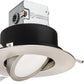 Lithonia 6JBK ADJ 30K 90CRI BN Round Adjustable Direct-Wire Canless LED Recessed Downlight, 3000K Color Temperature, 11W, 830 Lumens, 90 CRI, Brushed Nickel