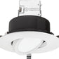 Lithonia 6JBK ADJ 40K 90CRI MW Round Adjustable Direct-Wire Canless LED Recessed Downlight, 4000K Color Temperature, 11W, 845 Lumens, 90 CRI, Matte White