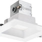 Lithonia 6JBK SQ 27K 90CRI MW Square Direct-Wire Canless LED Recessed Downlight, 2700K Color Temperature, 11W, 740 Lumens, 90 CRI, Matte White