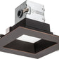 Lithonia 6JBK SQ 50K 90CRI ORB Square Direct-Wire Canless LED Recessed Downlight, 5000K Color Temperature, 11W, 800 Lumens, 90 CRI, Oil Rubbed Bronze