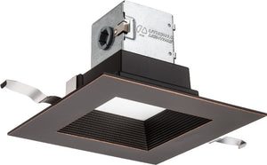 Lithonia 6JBK SQ 50K 90CRI ORB Square Direct-Wire Canless LED Recessed Downlight, 5000K Color Temperature, 11W, 800 Lumens, 90 CRI, Oil Rubbed Bronze