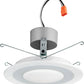 Lithonia 6SL RD 07LM 30K 90CRI MW L/SKTWHIP 6" LED Downlight with Interchangeable Faceplates (No E26 Adapter, CA Only), 3000K, 12W, 720L, 90 CRI, Matte White Finish