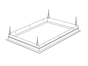 Lithonia DGA22 Drywall Frame Kit adapter for 2x2 recessed ceiling fixture