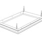 Lithonia DGA24 Drywall Grid Adapter for Recessed fixture 2 x 4