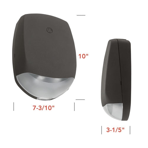 Lithonia AFB OEL DWHGXD UVOLT N WT Affinity Architectural Outdoor LED Emergency Light, Normally-OFF, 120-347VAC, Nicad Battery, Wide Throw Optics, White Textured