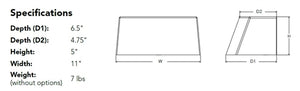 Lithonia ARC1 LED P3 50K MVOLT DDBXD Architecture LED Wall Light, 3000 Lumens, 5000K, 120-277V, Dark Bronze