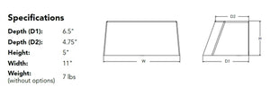 Lithonia ARC1 LED P2 50K MVOLT DDBXD Architecture LED Wall Light, 2000 Lumens, 5000K, 120-277V, Dark Bronze