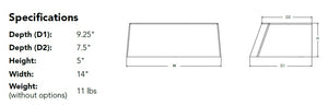 Lithonia ARC2 LED P1 40K MVOLT DBLXD Architecture LED Wall Light, 1500 Lumens, 4000K Color Temperature, 120-277V, Black