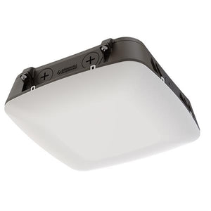 Lithonia CNY LED ALO SWW2 UVOLT PE PIR DDB M2 Adjustable Lumens and Color temperature LED Canopy, 120-277V, with Photocell Dark Bronze