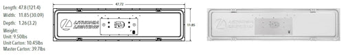Lithonia CPANL 1X4 24/33/44LM 40K M4 1'x4' LED Flat Panel 2400/3300/4400 Lumens, 4000K Color Temperature, 120-277V