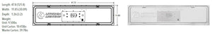 Lithonia CPANL 1X4 24/33/44LM 50K M4 1'x4' LED Flat Panel 2400/3300/4400 Lumens, 5000K Color Temperature, 120-277V
