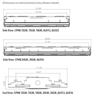 Lithonia CPHB ALO16 MVOLT SWW9 80CRI DWH Compact Pro LED High Bay, 24000/27000/30000 Lumens, 120-277V, 0-10V Dimming Driver, 4000K/5000K Color Temperature 80 CRI, White