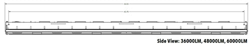 Lithonia CPHB 36000LM SEF GCL MD HVOLT GZ10 40K 70CRI DWH Compact Pro LED High Bay, 36000 Lumens, Standard Efficiency, Glare Control Lens, Medium Distribution, 347-480V, 0-10V Dimming Driver, 4000K, 70 CRI, Gloss White