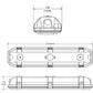Lithonia DMW2 L24 2000LM AFL MD MVOLT GZ1 50K 80CRI 2661 Lumens 2ft LED Vapor Tight Fixture 18 Watts 5000K Frosted Lens IP65 IP66 Wet Location 120-277V