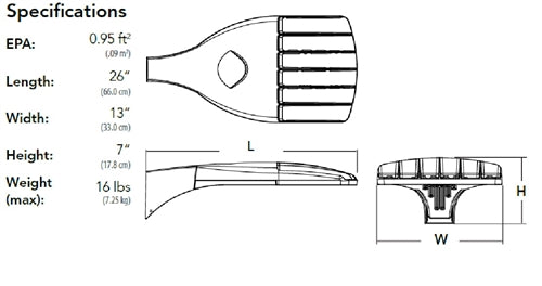 Lithonia DSX0 LED 40C 1000 50K T3M MVOLT PUMBA DDBXD 138 Watts LED Area Light 15000 Lumens 400W MH Equal Shoebox 5000K