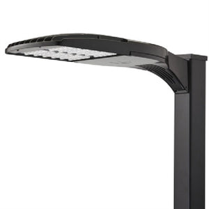 Lithonia DSX1 LED P1 40K T4M MVOLT SPA DBLXD LED Area Light, P1 Forward Optics, 4000K, Type IV Medium Distribution, 120-277V, Square Pole Mounting, Black