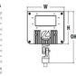 Lithonia DSXF1 LED P2 40K WFR 277 YKC62 PE DWHXD 42W D-Series Size 1 LED Floodlight, P2 Performance Package, 4000K Color Temperature, Wide Flood Rectangular Distribution, 277V, Yoke With 16-3 SO Cord, Button Photocontrol, White Finish