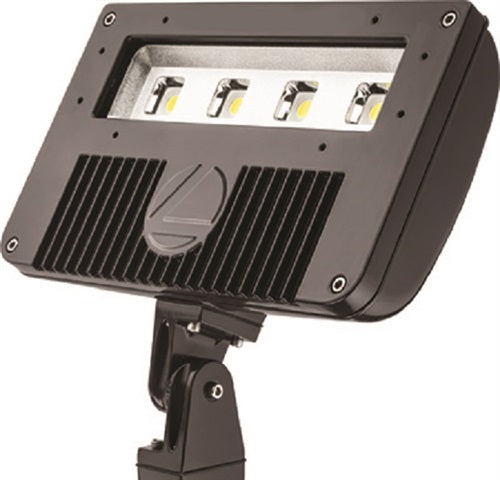 Lithonia DSXF2 LED P3 50K MFL 277 IS PEX DWHXD 102W D-Series Size 2 LED Floodlight, P3 Performance Package, 5000K Color Temperature, Medium Flood Distribution, 277V, Integral Slipfitter, Photocontrol External Threaded Adjustable, White Finish