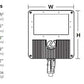 Lithonia DSXF3 LED 6 P2 40K NSP 480 YKC62 DBLXD 183W D-Series Size 3 LED Floodlight, P2 Performance Package, Narrow Spot Distribution, 480V, Yoke With 16-3 SO Cord, Black Finish