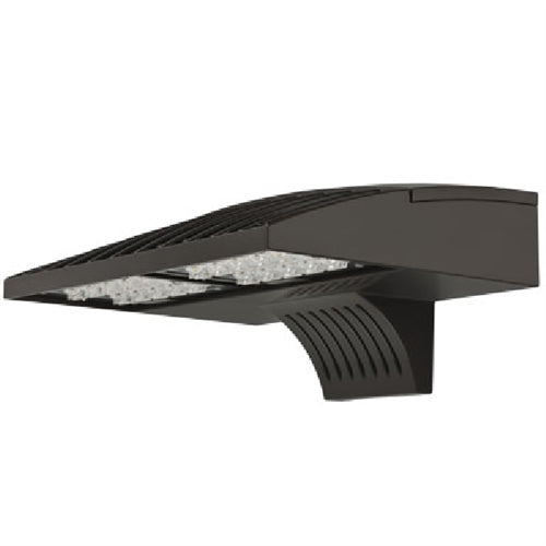 Lithonia DSXW1 LED 10C 350 40K T2M 120 PE SF DBLXD LED Wall Luminaire, 10 LEDs, 350mA, 4000K Color Temperature, Type 2 Medium Distribution, 120V, with Photocell Black Finish