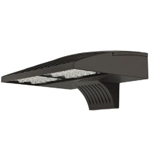 Lithonia DSXW1 LED 10C 530 40K T3M MVOLT BBW DBLXD 20W LED Wall Luminaire, 10 LEDs, 530mA, 4000K Color Temperature, Type III Medium Distribution, 120-277V, Surface-Mounted Back Box Mounting, Black Finish
