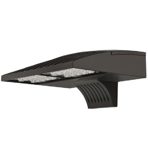 Lithonia DSXW1 LED 10C 350 50K ASYDF 277 BBW DBLXD 14W LED Wall Luminaire, 10 LEDs, 350mA, 5000K Color Temperature, Asymmetric Diffuse Distribution, 277V, Surface-Mounted Back Box Mounting, Black Finish