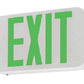 Lithonia ECC G M6 Single Face LED Combination Exit Sign, White Housing, Green Letter