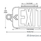 Lithonia ECRG HO RD Exit and Emergency Light Combo Unit, Red and Green Letter with Remote Capacity, Round Lamp Heads