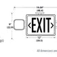 Lithonia ECRG HO SQ M6 Exit and Emergency Light Combo Unit, Red and Green Letter with Remote Capacity, Square Lamp Heads