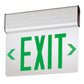 Lithonia Lighting EDG W 2 GW EL SD Surface Mount LED Edge-Lit Exit, White Housing, Double Face, Green on White Letter, Nickel-Cadmiun Battery, Self Diagnostics