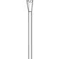 Lithonia ELA B US12  Universal Brushed Aluminum Stem Kit with Black Aluminum Canopy