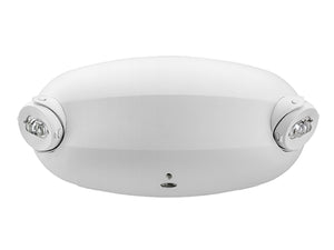 Lithonia ELM2L UVOLT LTP M12 LED Emergency Light White Thermoplastic 2 Adjustable Lamp Heads 2.4 Watts Battery Backup