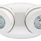 Lithonia ELMRE SP640L T M12 Quantum LED Thermoplastic Emergency Light, 320 lumen, 3.3 watt, Spot Pattern, Twin, Aimable