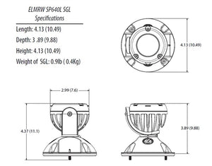 Lithonia ELMRW SP640L DNAXD SGL Universal DC Voltage, 320 Lumens, Linear Pattern, 5VDC-20VDC Input, Single Lamp, Natural Aluminum