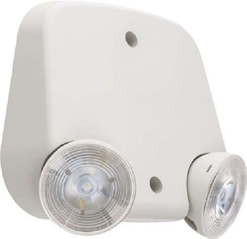 Lithonia ERE W T RD WP LED Emergency Remote Lamp, Ivory White Housing, Twin Lamphead, Round Lamp Head, Weather Proof