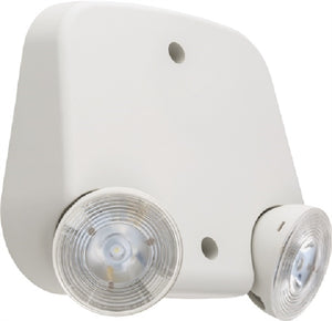 Lithonia ERE W T RD WP LED Emergency Remote Lamp, Ivory White Housing, Twin Lamphead, Round Lamp Head, Weather Proof